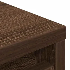 vidaXL skoreol 29,5x34x76 cm konstrueret træ brun egetræsfarve