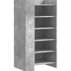 vidaXL skoreol 52x37,5x100 cm konstrueret træ betongrå