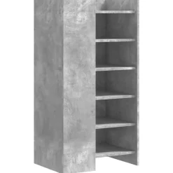 vidaXL skoreol 52x37,5x100 cm konstrueret træ betongrå