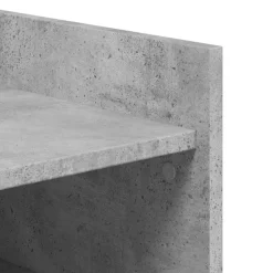 vidaXL skoreol 52x37,5x100 cm konstrueret træ betongrå