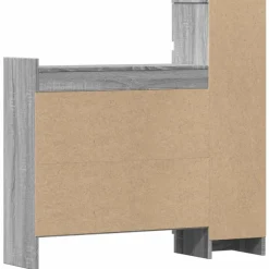 vidaXL skoreol 100,5x28x100 cm konstrueret træ grå sonoma-eg