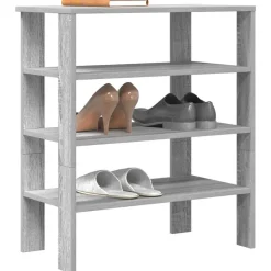 vidaXL skoreol 61x32x70 cm konstrueret træ grå sonoma-eg