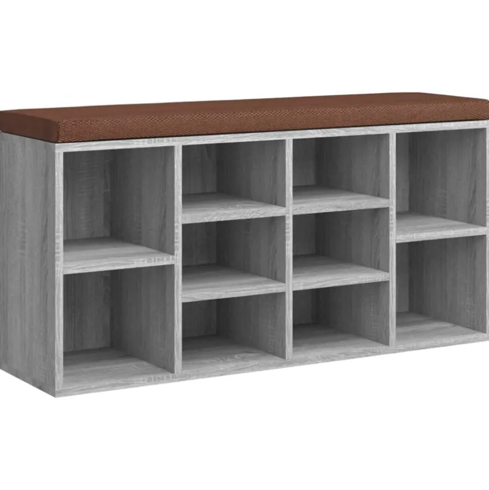 vidaXL skoreol 103x30x48 cm konstrueret træ grå sonoma-eg