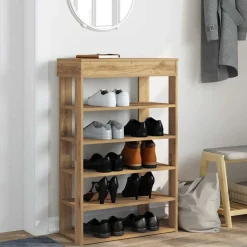 vidaXL skoreol 60x30x98 cm konstrueret træ kunsteg