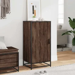 vidaXL skoreol 48x38x97,5 cm konstrueret træ brun egetræsfarve