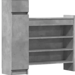 vidaXL skoreol 100,5x28x100 cm konstrueret træ betongrå