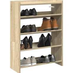 vidaXL skoreol 60x25x81 cm konstrueret træ sonoma-eg