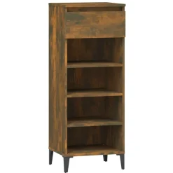 vidaXL skoreol 40x36x105 cm konstrueret træ røget egetræsfarve