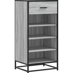 vidaXL skoreol 48x38x97,5 cm konstrueret træ grå