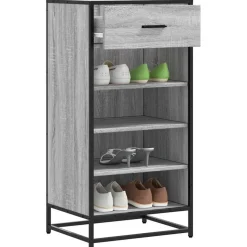 vidaXL skoreol 48x38x97,5 cm konstrueret træ grå