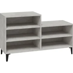vidaXL skoreol 102x36x60 cm konstrueret træ betongrå