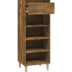 vidaXL skoskab 40x36x105 cm konstrueret træ røget egetræsfarve