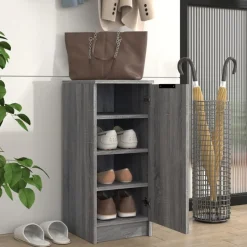 vidaXL skoskab 30x35x70 cm konstrueret træ grå sonoma-eg