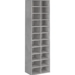 vidaXL skoskab 54x34x183 cm konstrueret træ betongrå