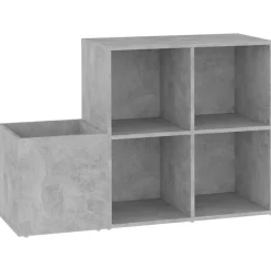 vidaXL skoskab 105x35,5x70 cm konstrueret træ betongrå
