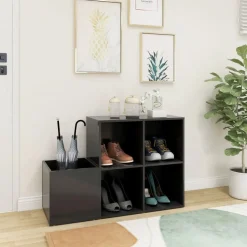 vidaXL skoskab 105x35,5x70 cm konstrueret træ grå