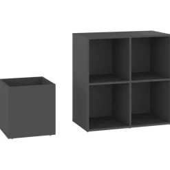vidaXL skoskab 105x35,5x70 cm konstrueret træ grå