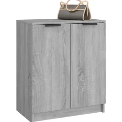vidaXL skoskab 59x35x70 cm konstrueret træ grå sonoma-eg