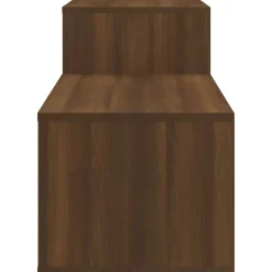 vidaXL skoskab 150x35x45 cm konstrueret træ brun egetræ