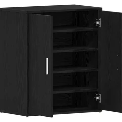 vidaXL skoskab 60x35x70 cm konstrueret træ hvid