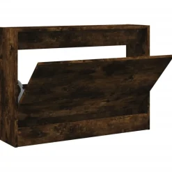 vidaXL skoskab 80x21x57 cm konstrueret træ røget egetræsfarve