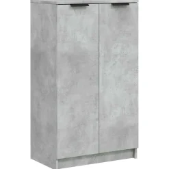 vidaXL skoskab 59x35x100,5 cm konstrueret træ betongrå