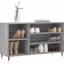 vidaXL skoskab 102x36x60 cm konstrueret træ grå sonoma-eg
