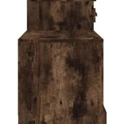 vidaXL skoskab 100x42x60 cm konstrueret træ røget egetræsfarve