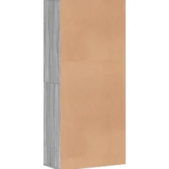 vidaXL skoskab 80x39x178 cm konstrueret træ grå sonoma-eg