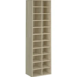 vidaXL skoskab 54x34x183 cm konstrueret træ sonoma-eg