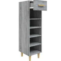 vidaXL skoskab 30x35x105 cm konstrueret træ grå sonoma-eg