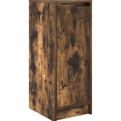 vidaXL skoskab 29,5x34x76 cm konstrueret træ røget egetræsfarve