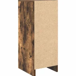 vidaXL skoskab 29,5x34x76 cm konstrueret træ røget egetræsfarve