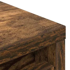 vidaXL skoskab 29,5x34x76 cm konstrueret træ røget egetræsfarve