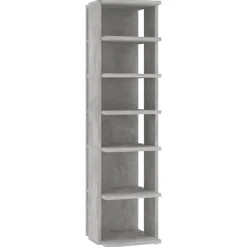 vidaXL skoskab 27,5x27x102 cm konstrueret træ betongrå