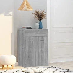 vidaXL skoskab 60x35x84 cm konstrueret træ grå sonoma-eg