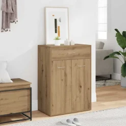vidaXL skoskab 60x35x84 cm konstrueret træ kunsteg