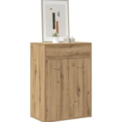 vidaXL skoskab 60x35x84 cm konstrueret træ kunsteg