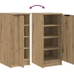 vidaXL skoskab 29,5x35x70 cm konstrueret træ kunsteg