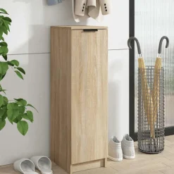 vidaXL skoskab 30x35x100 cm konstrueret træ sonoma-eg