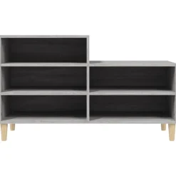 vidaXL skoskab 102x36x60 cm konstrueret træ grå sonoma-eg