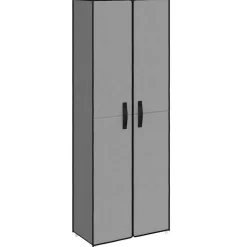 vidaXL skoskab 60x30x166 stof grå