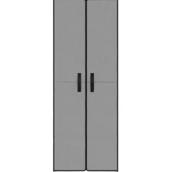 vidaXL skoskab 60x30x166 stof grå