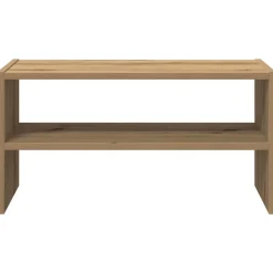 vidaXL skostativ stabelbar 60x30x30,5 cm egetræsfarvet