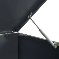 vidaXL skraldespandopbevaring til enkeltspand antracit 69x79x117 cm stål