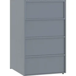 vidaXL skraldespandsskjuler 138x79x117 cm 2 rum stål grå