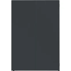 vidaXL skraldespandsskjuler 414x79x117 cm 6 rum stål antracit