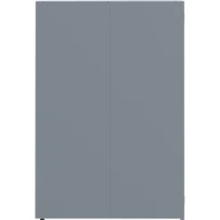 vidaXL skraldespandsskjuler 276x79x117 cm 4 rum stål grå