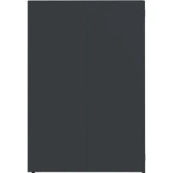 vidaXL skraldespandsskjuler 138x79x117 cm 2 rum stål antracit
