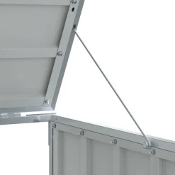 vidaXL skraldespandsskjuler 216x81x115 cm 3 rum stål grå
